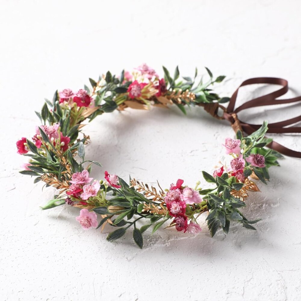 Renaissance Floral Headpiece Hair‎ Wreath Flower Crown - NEW !!
